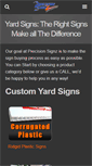 Mobile Screenshot of precisionsignz.com